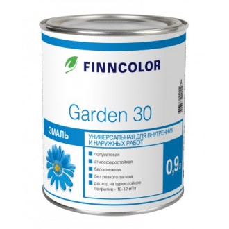 FinnColor GARDEN 30 алкидная эмаль полуматовая (9 л)
