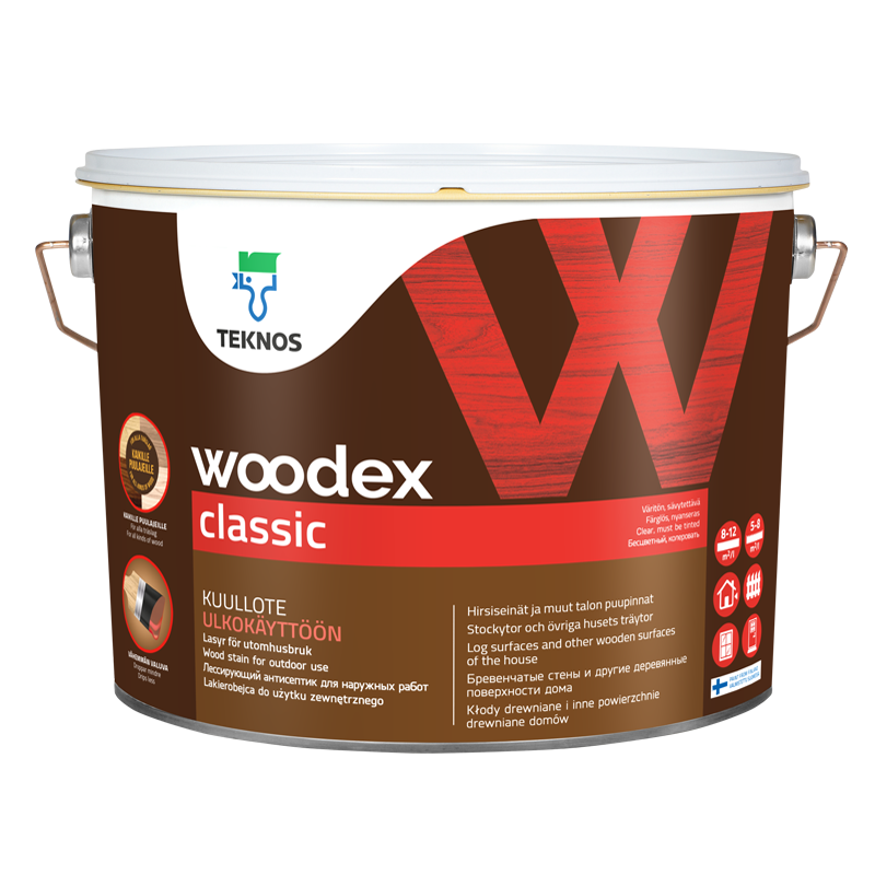 Teknos WOODEX CLASSIC Лессирующий антисептик (9 л)