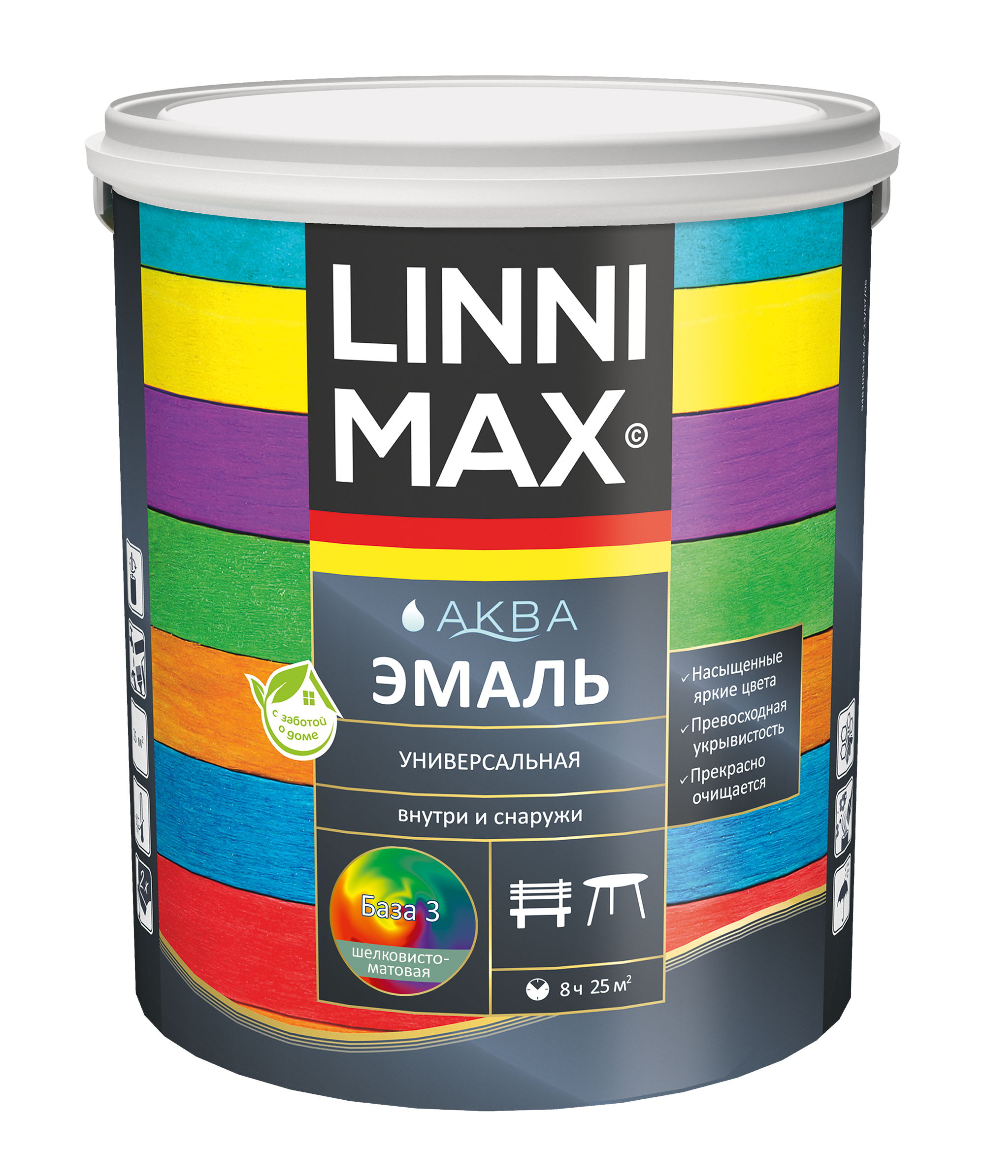 Аква Эмаль Глянец База 3, 2,35 л