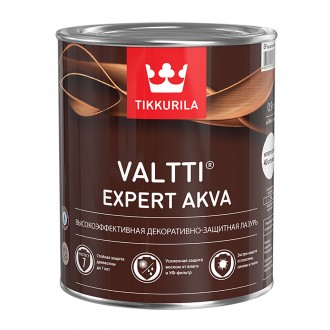 Антисептик Tikkivala VALTTI EXPERT AKVA декоративно-защитная лазурь (2,7 л)