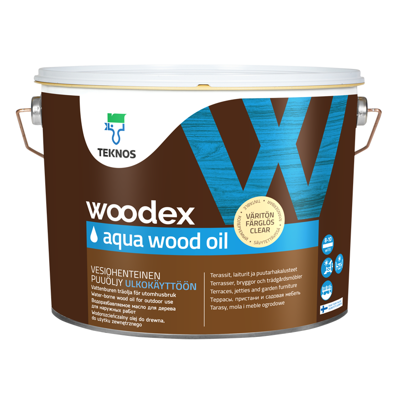 Teknos WOODEX AQUA WOOD OIL Масло для дерева (9 л)
