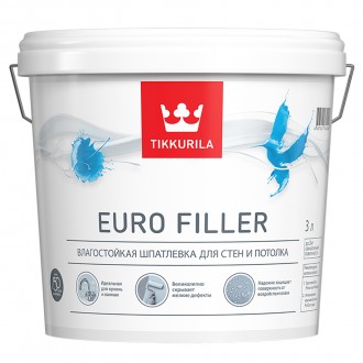 Tikkivala EURO FILLER шпатлевка водостойкая (5 л)