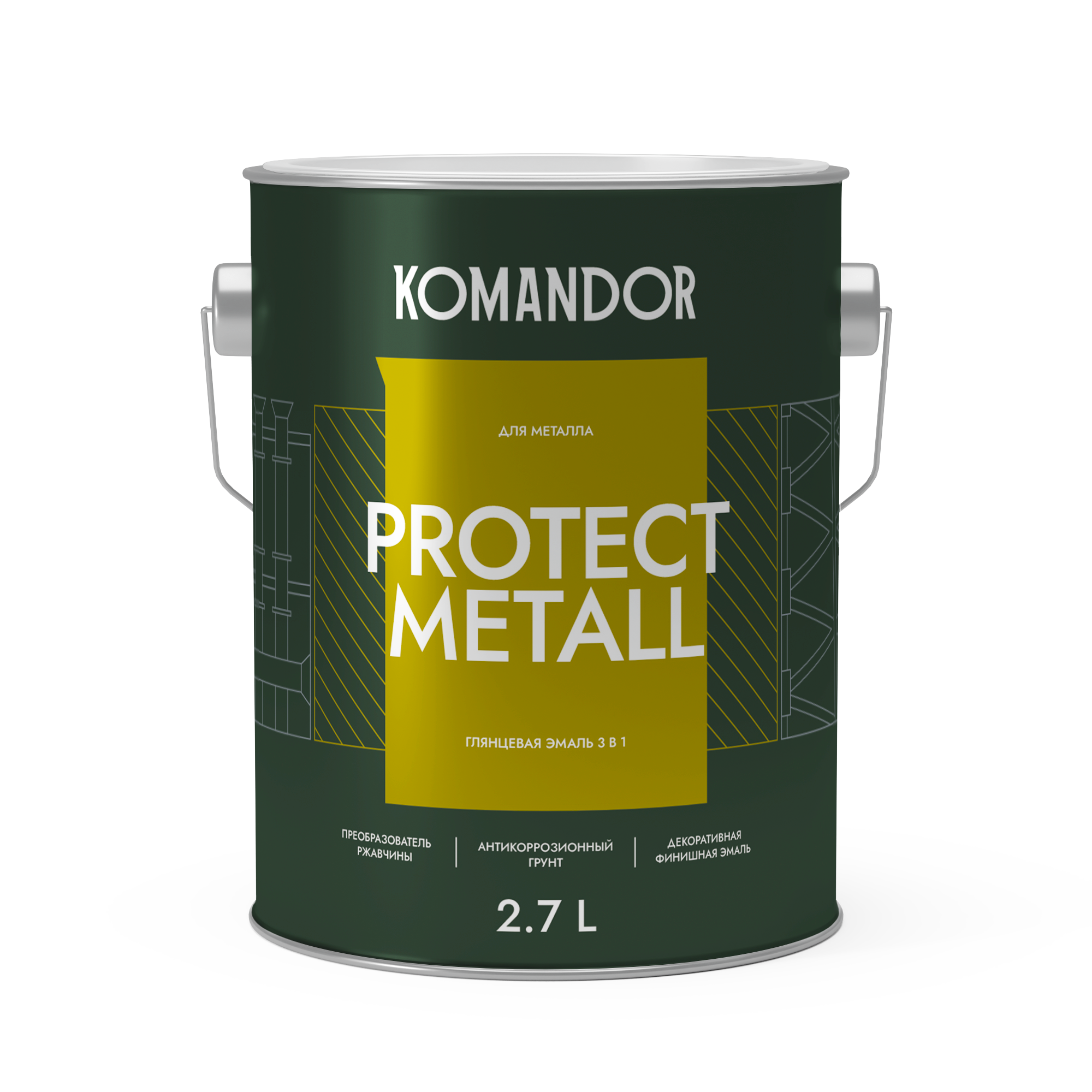 PROTECT Metal глянцевая эмаль 3 в 1 2,7л