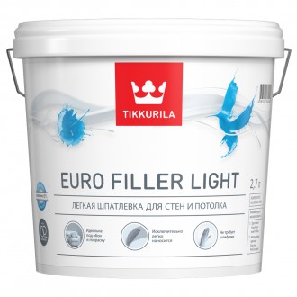 Tikkivala EURO FILLER LIGHT шпатлевка латексная (2,7 л)