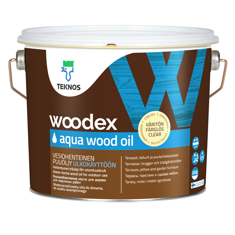 Teknos WOODEX AQUA WOOD OIL Масло для дерева (2,7 л)