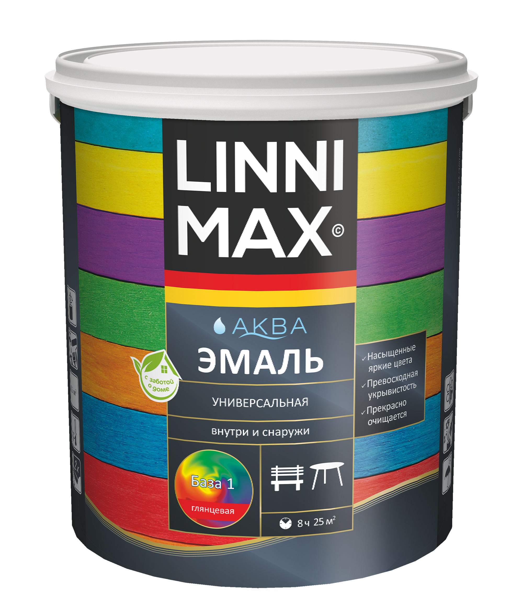 Аква Эмаль Глянец База 1, 2,5 л